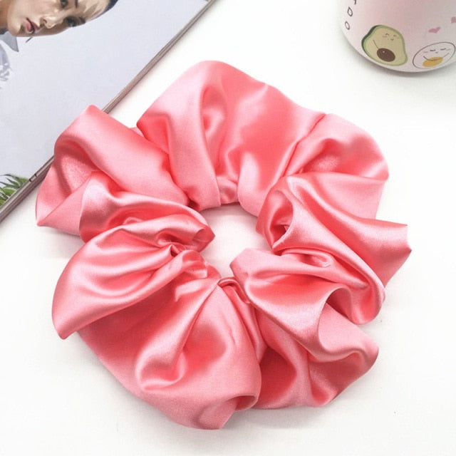 Oversized Scrunchies Big Rubber Hair Ties Elastic Hair Bands