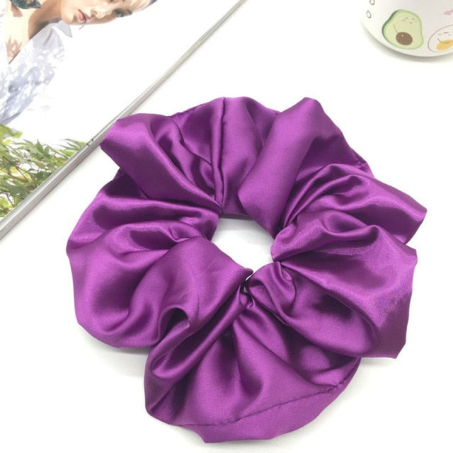 Oversized Scrunchies Big Rubber Hair Ties Elastic Hair Bands