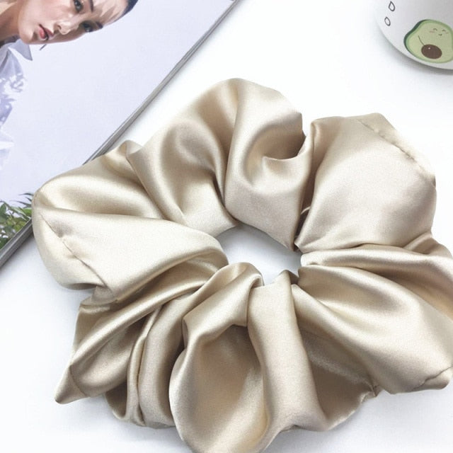 Oversized Scrunchies Big Rubber Hair Ties Elastic Hair Bands