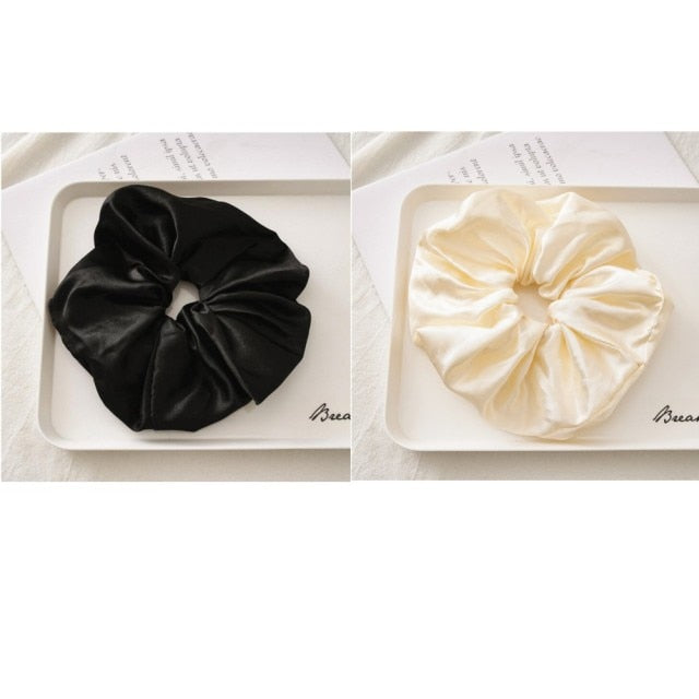 Oversized Scrunchies Big Rubber Hair Ties Elastic Hair Bands