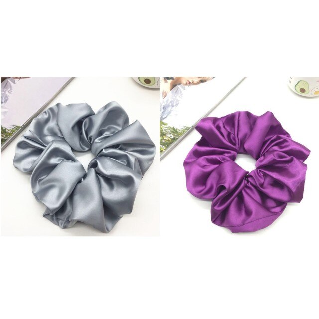 Oversized Scrunchies Big Rubber Hair Ties Elastic Hair Bands