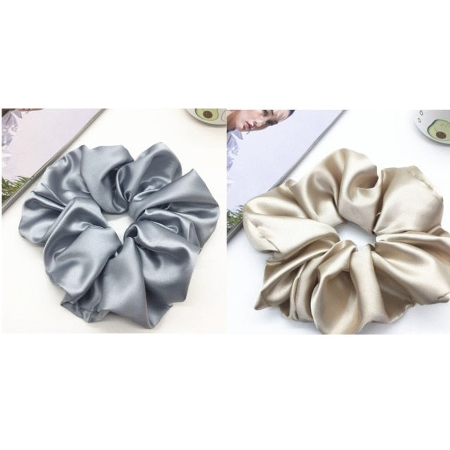 Oversized Scrunchies Big Rubber Hair Ties Elastic Hair Bands