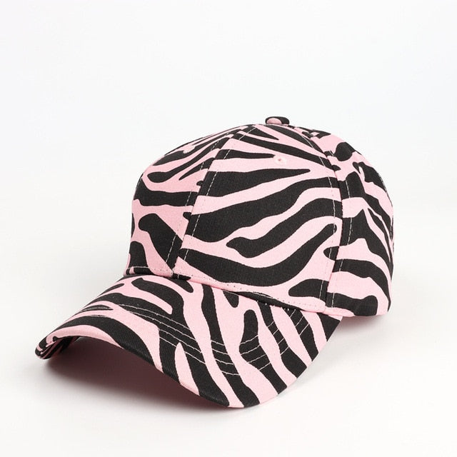 Leopard Print Zebra Print Baseball Animal Print Sun Hat Adjustable Cap