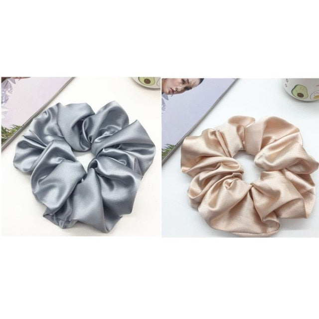 Oversized Scrunchies Big Rubber Hair Ties Elastic Hair Bands