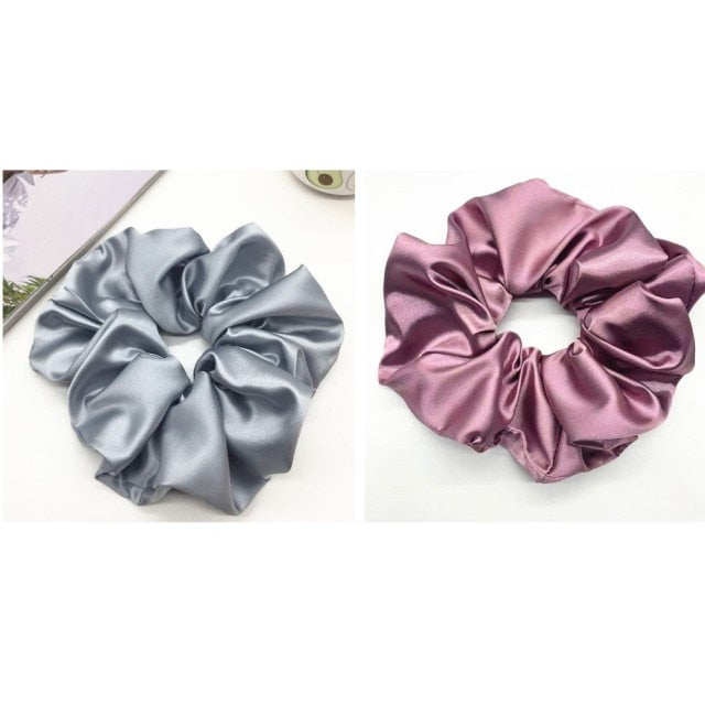 Oversized Scrunchies Big Rubber Hair Ties Elastic Hair Bands