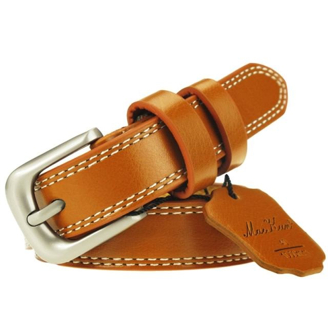 Genuine Leather Belts for Women Decorative Simple Waist Belt