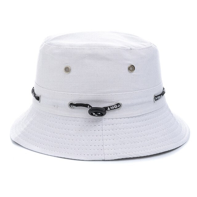 Plain Design Summer Fishing Sun Hat For Women Outdoor Bucket Cap