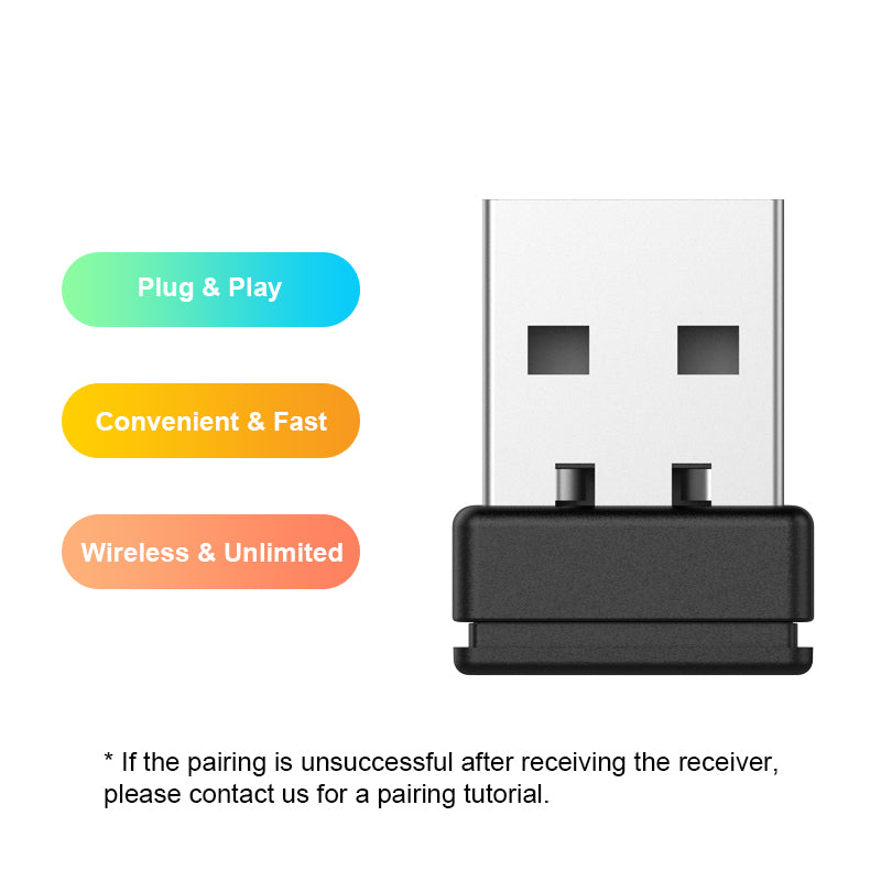 DAREU USB Plug Receiver Ft. 2.4 Ghz Wireless Technology Compatible With DAREU Wireless Mouses, Wireless Keyboards & Wireless Headphones