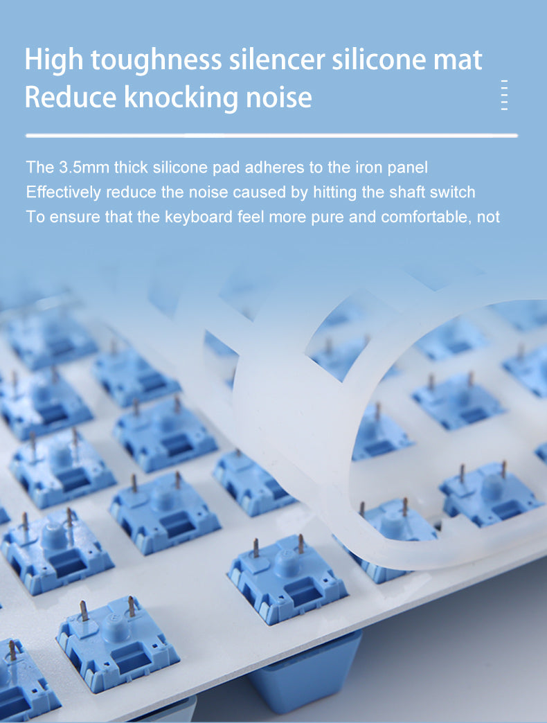 DAREU A100 Tri-Mode Connection 100% Hot-Swap RGB LED Backlit Mechanical Gaming Keyboard with TTC Gold-Pink Switch and PBT Keycaps