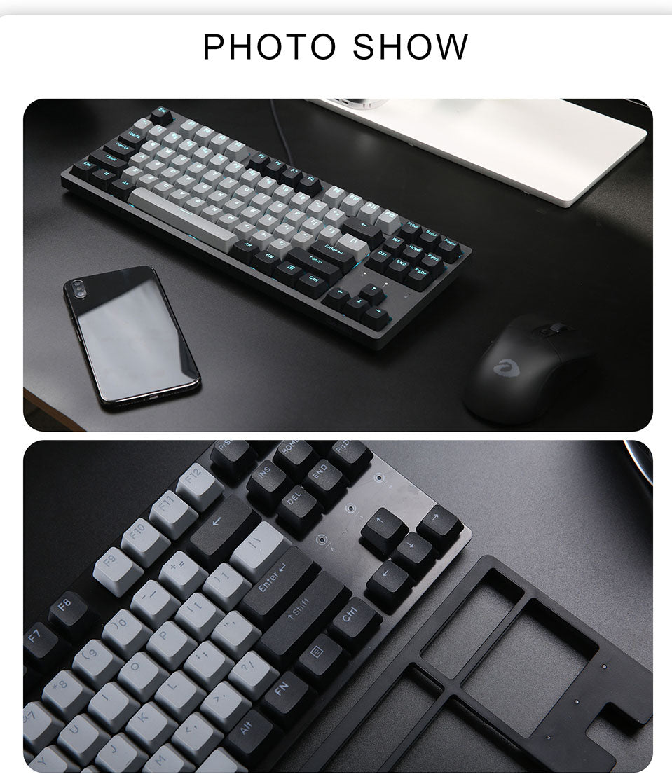 DAREU A87 B&G Cherry MX Switch Type-C Wired 87-Key Backlit Mechanical Gaming Keyboard