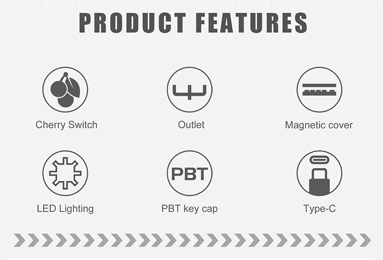 DAREU A87 SWALLOW Cherry MX Switch Type-C Wired 87-Key Backlit Mechanical Gaming Keyboard