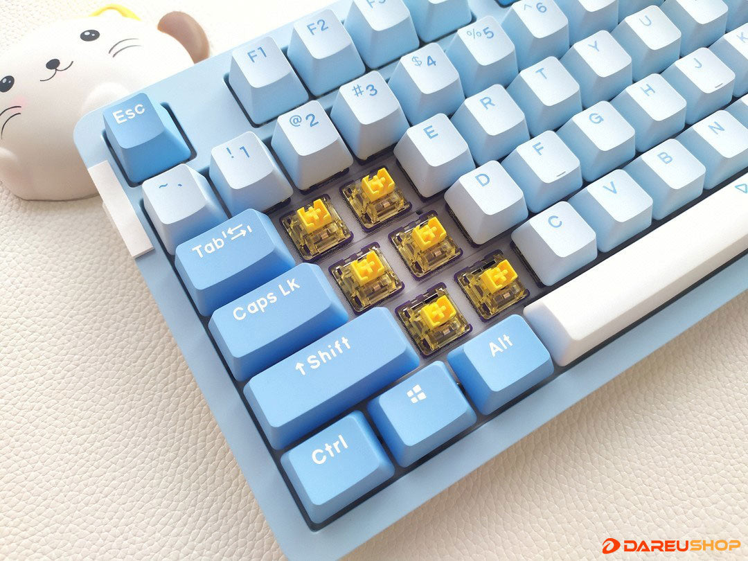 With The Latest Violet Gold PRO Switches, DAREU Wireless Tri-Mode Mechanical Gaming Keyboard A87 PRO Gives You A New Feeling Of Typing