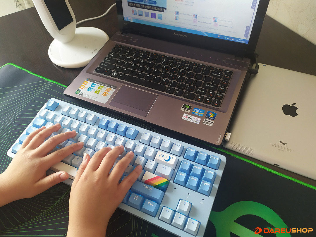 With The Latest Violet Gold PRO Switches, DAREU Wireless Tri-Mode Mechanical Gaming Keyboard A87 PRO Gives You A New Feeling Of Typing