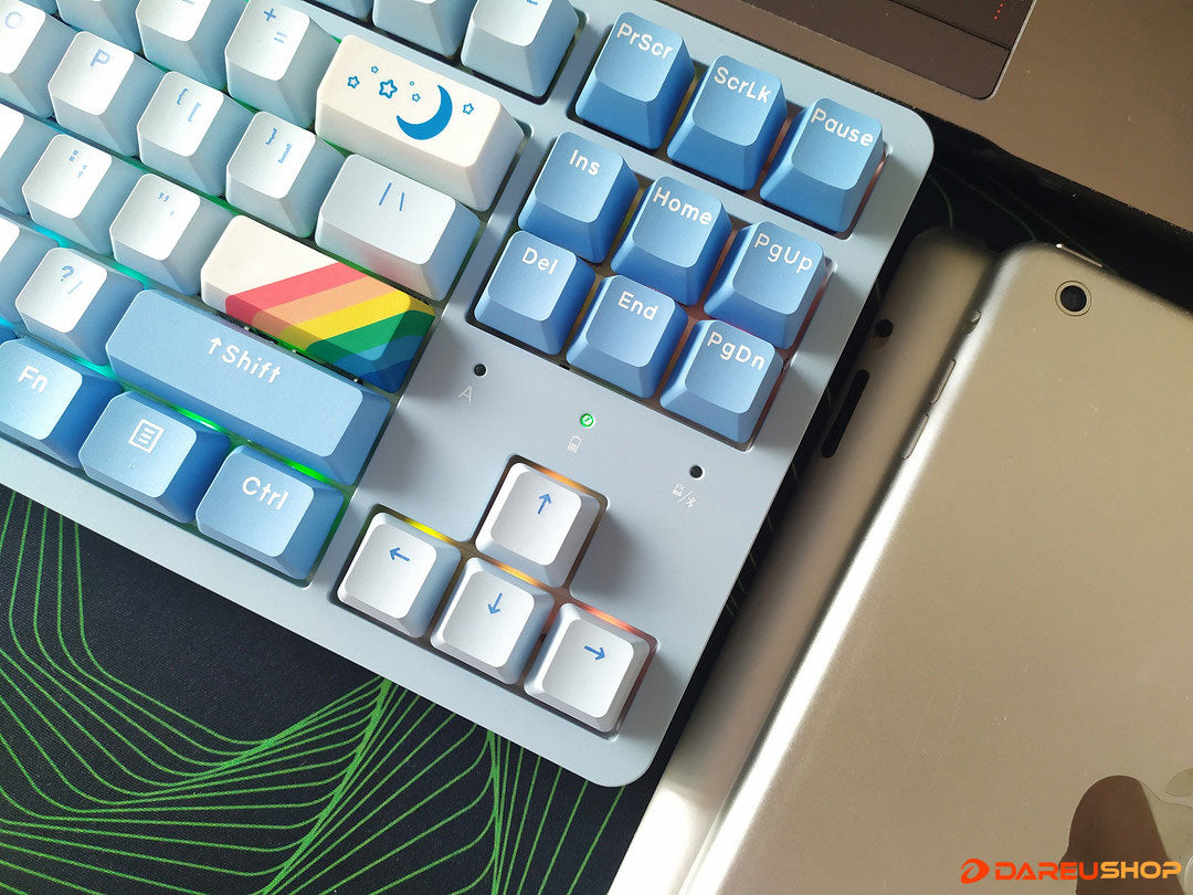 With The Latest Violet Gold PRO Switches, DAREU Wireless Tri-Mode Mechanical Gaming Keyboard A87 PRO Gives You A New Feeling Of Typing