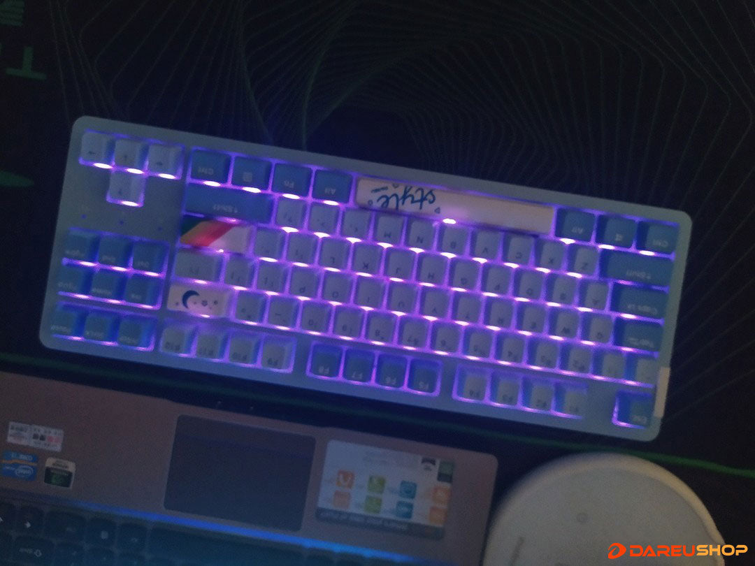 With The Latest Violet Gold PRO Switches, DAREU Wireless Tri-Mode Mechanical Gaming Keyboard A87 PRO Gives You A New Feeling Of Typing