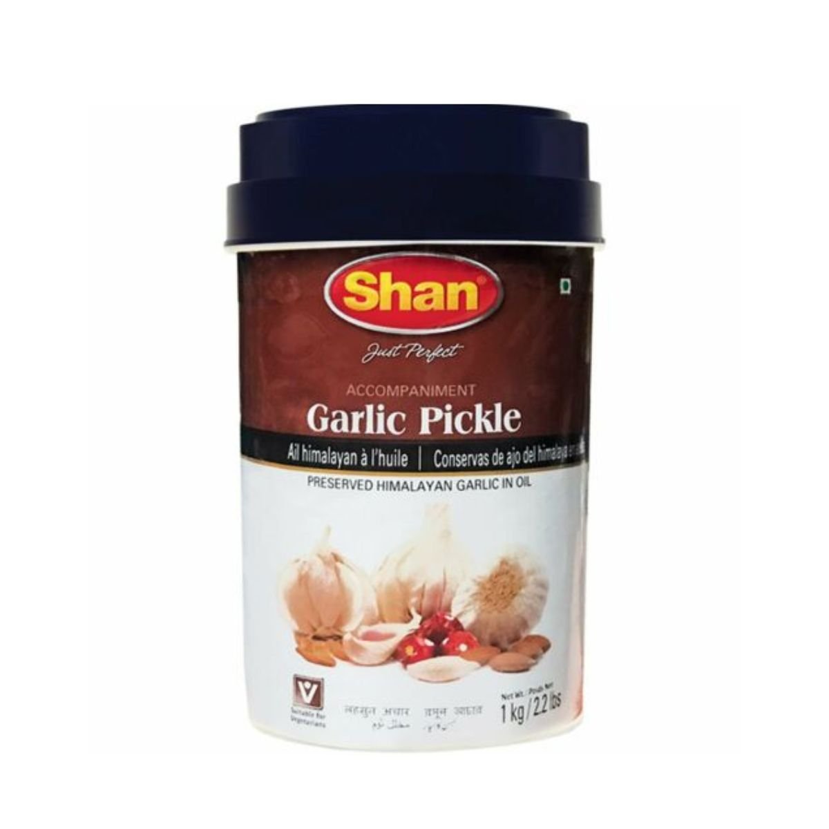 Shan Garlic Pickle Preserved Himalayan garlic In Oil 300g