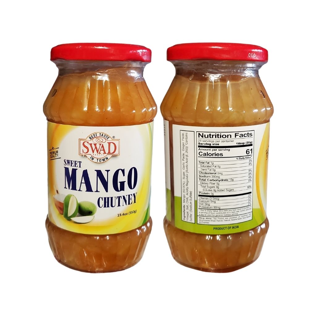 Swad Sweet Mango Chutney 550g (19.4oz)