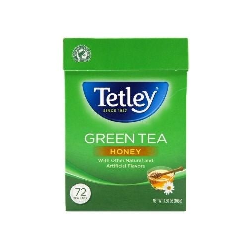 Tetley Green Tea with Honey 72 Tea Bags 3.80oz (108g)