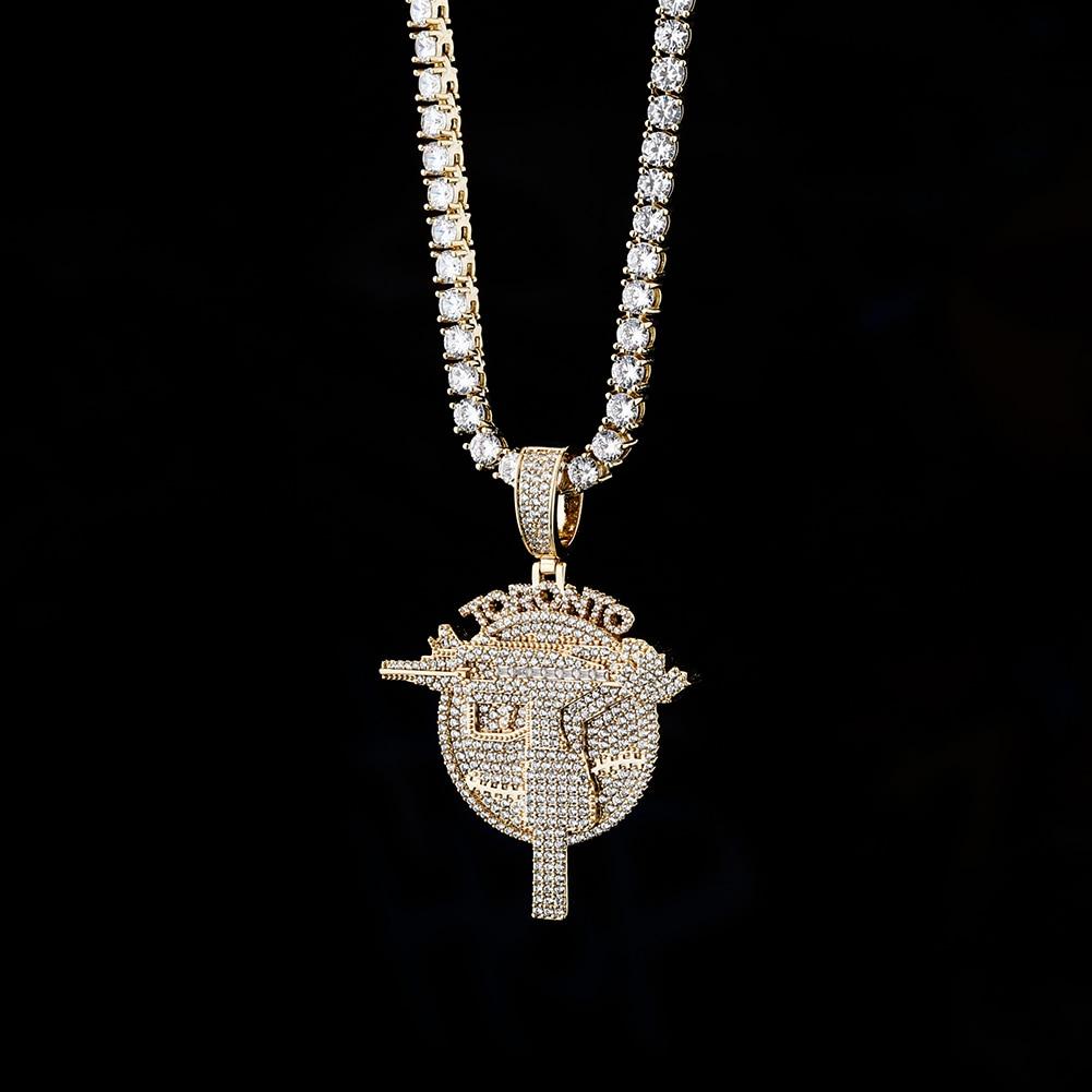 Toronto Uzi Pendant 14K