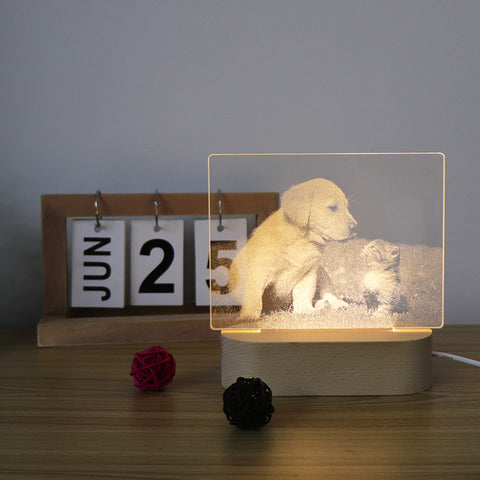 custom Photo Print Lamp pet face