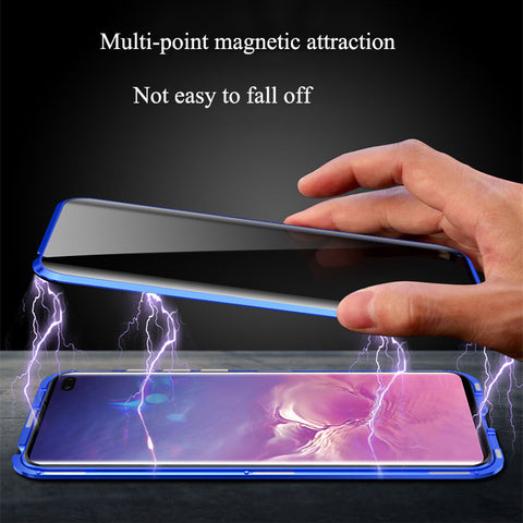 anti peep magnetic phone cases  