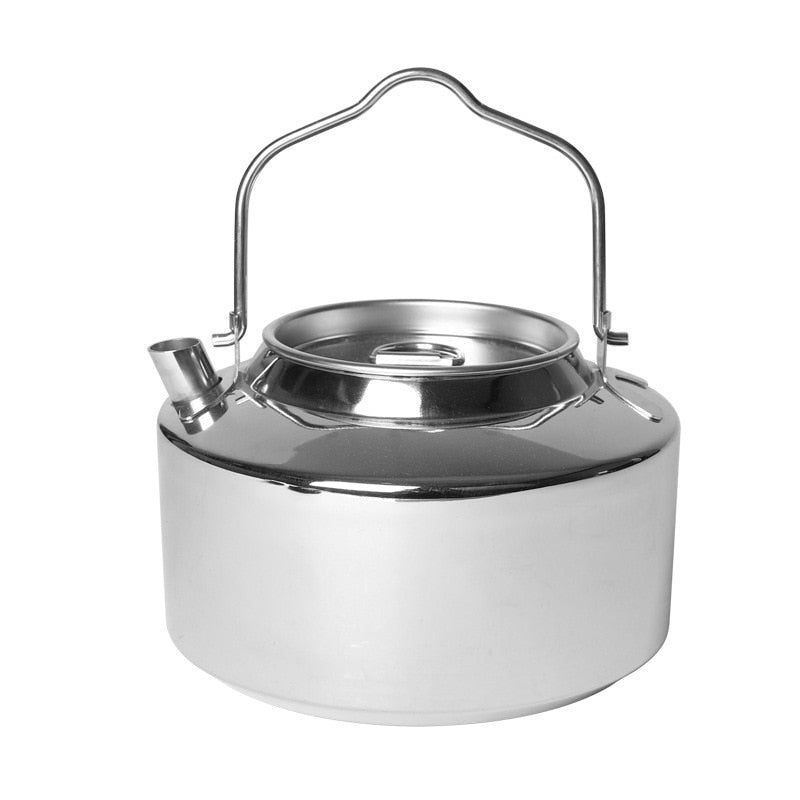 Camping Stainless Steel Outdoor Kettle Bushcraft Equipment