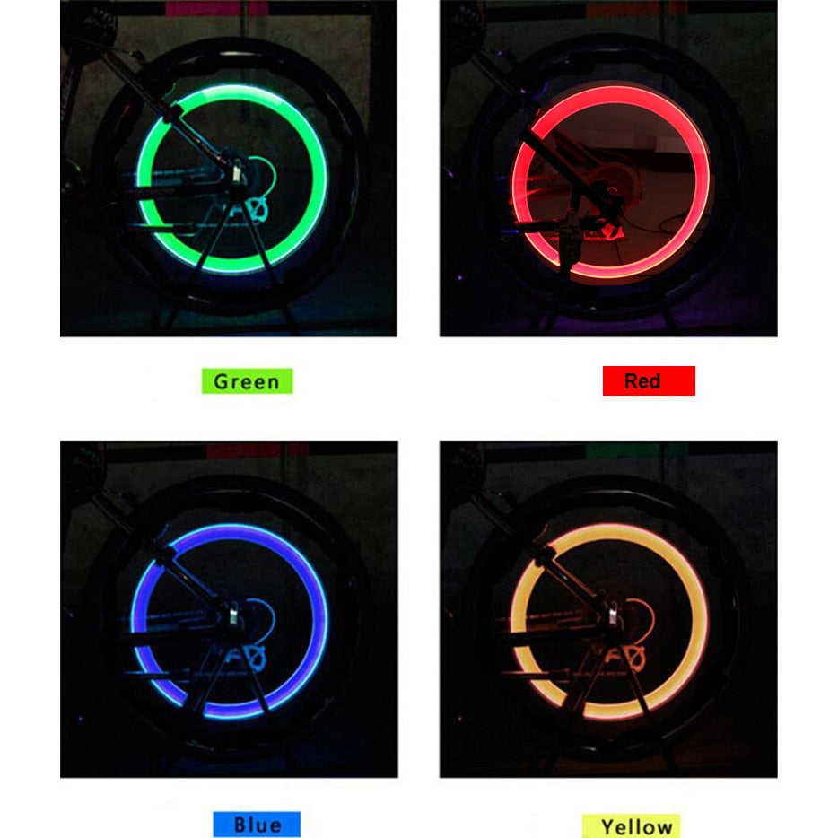 Spoke bicycle lights