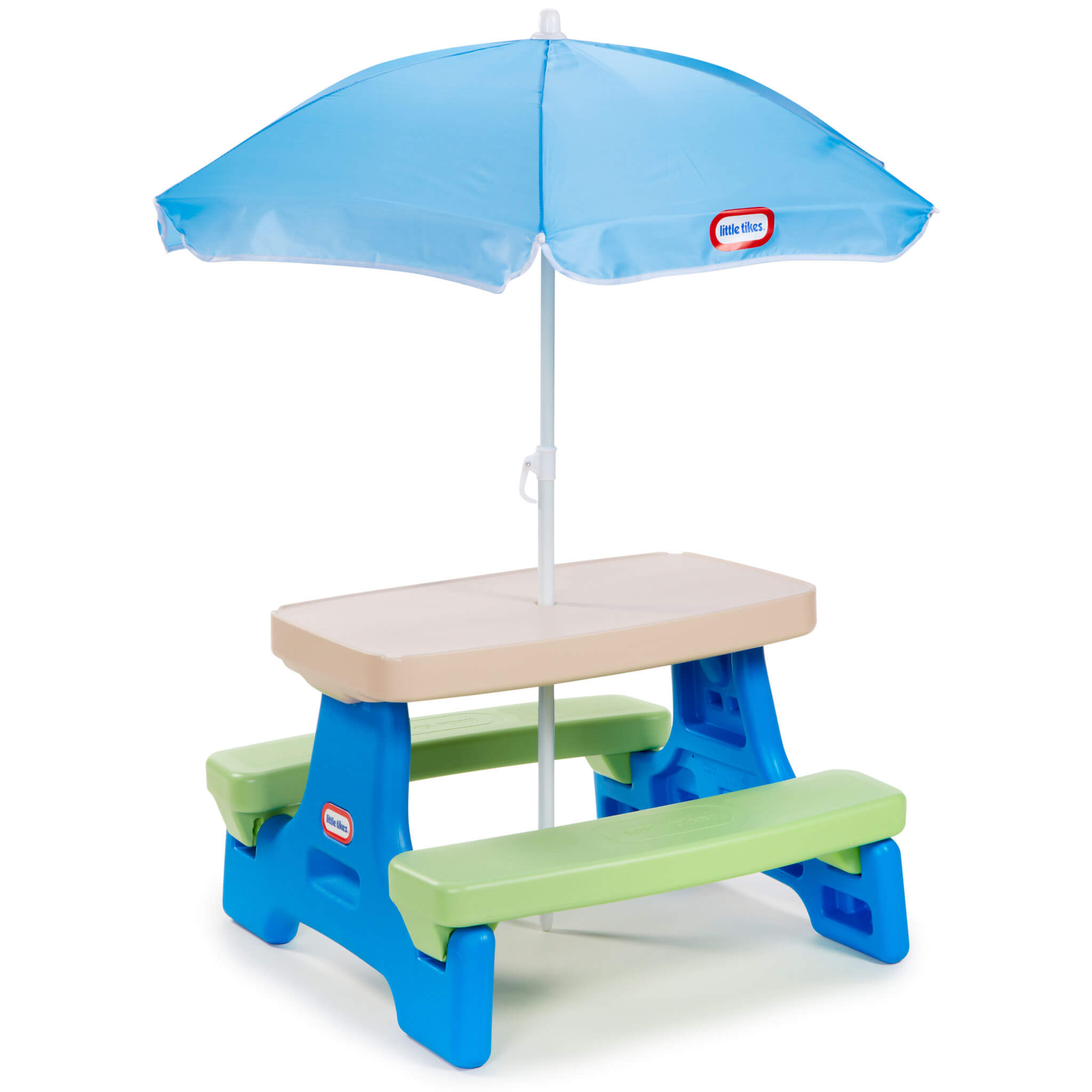 Little Tikes Easy Store Jr. Play Table with Umbrella - BlueGreen