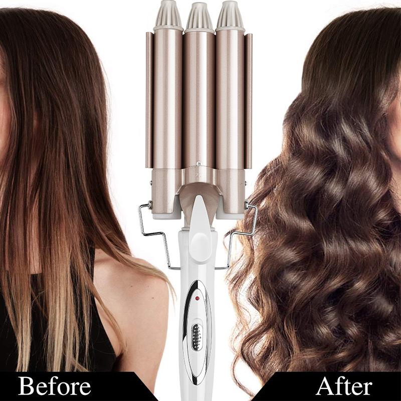 Professional Curling Iron with Triple Barrel