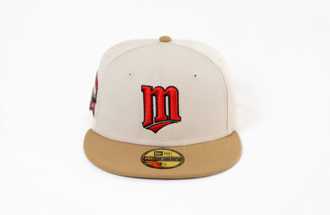 Custom New Era 59Ffity Minnesota Twins HHH Metrodome Fitted Hat