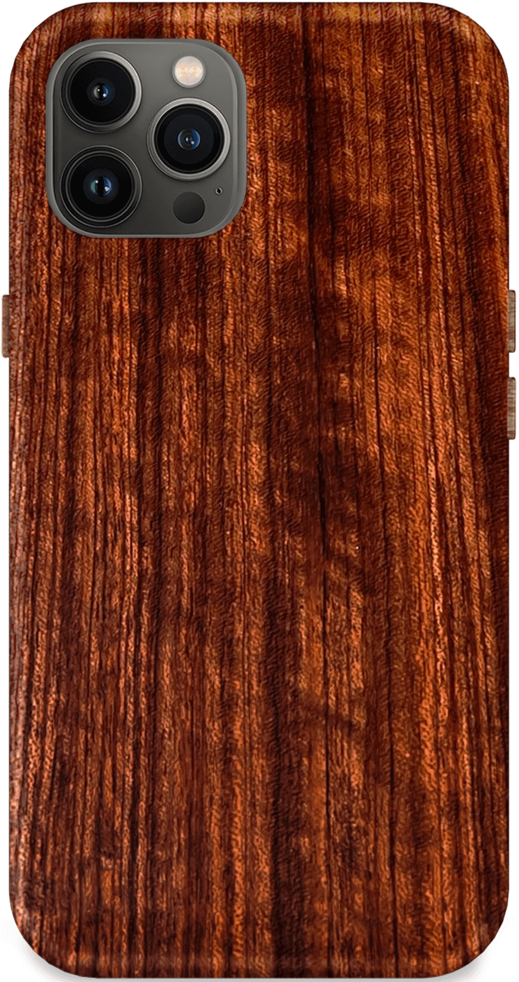 Kerf Select Figured Bubinga Wood Phone Case