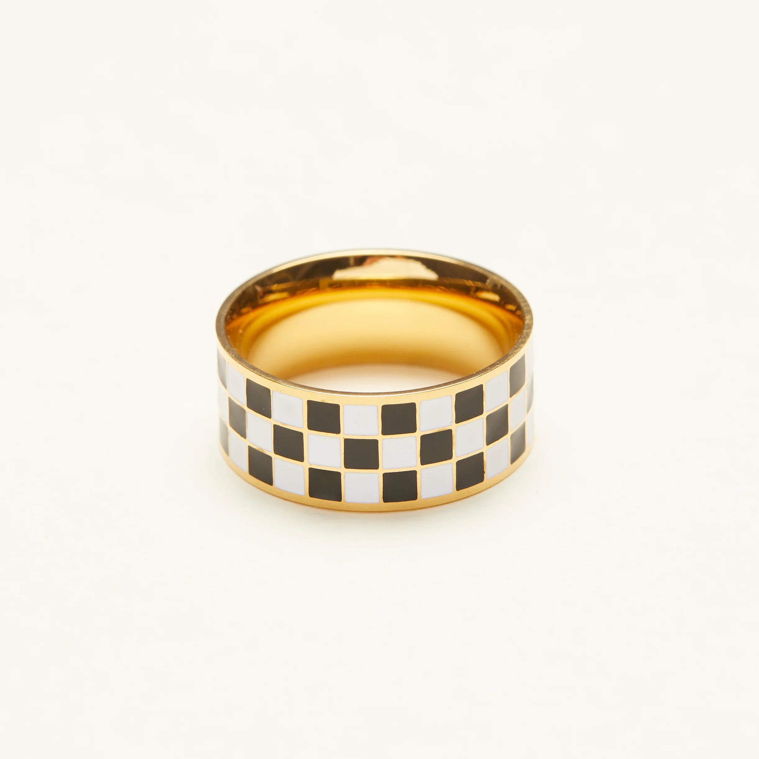 Checker Band Ring