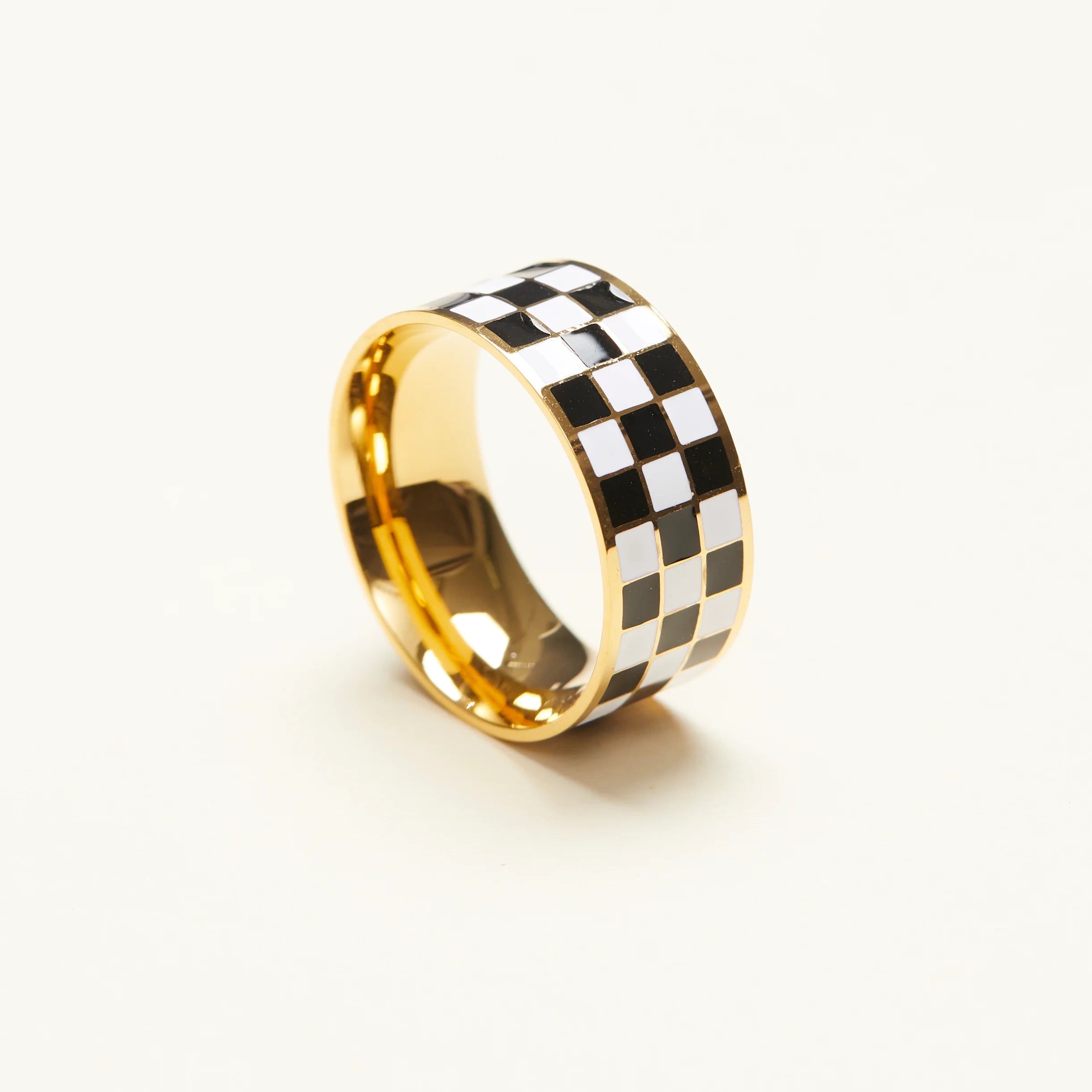 Checker Band Ring