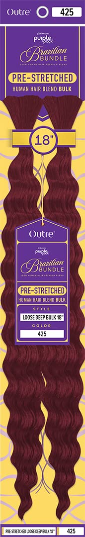 OUTRE - PURPLE PACK BRAZILIAN - PRESTRETCHED LOOSE DEEP BULK 18