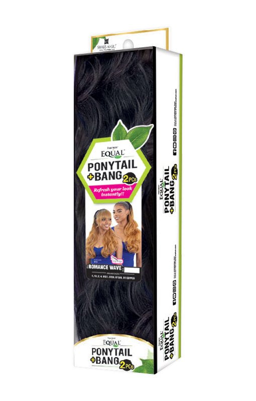 FREETRESS - EQUAL ROMANCE WAVE PONYTAIL & BANG (DRAWSTRING)