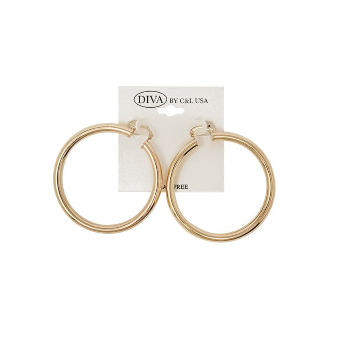 C&L - GOLD SPANISH BRASS HOOP (SBHG11)