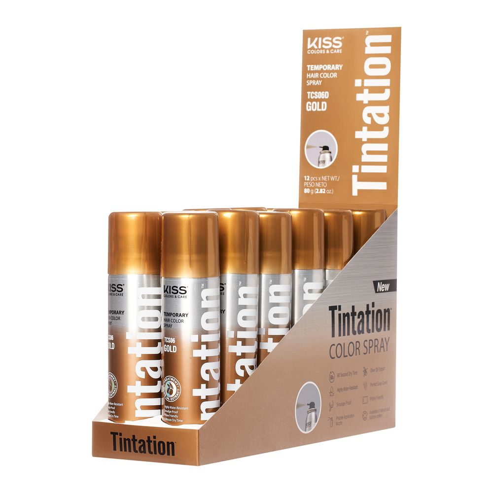 KISS - Tintation Colors & Care Temporary Hair Color Spray GOLD