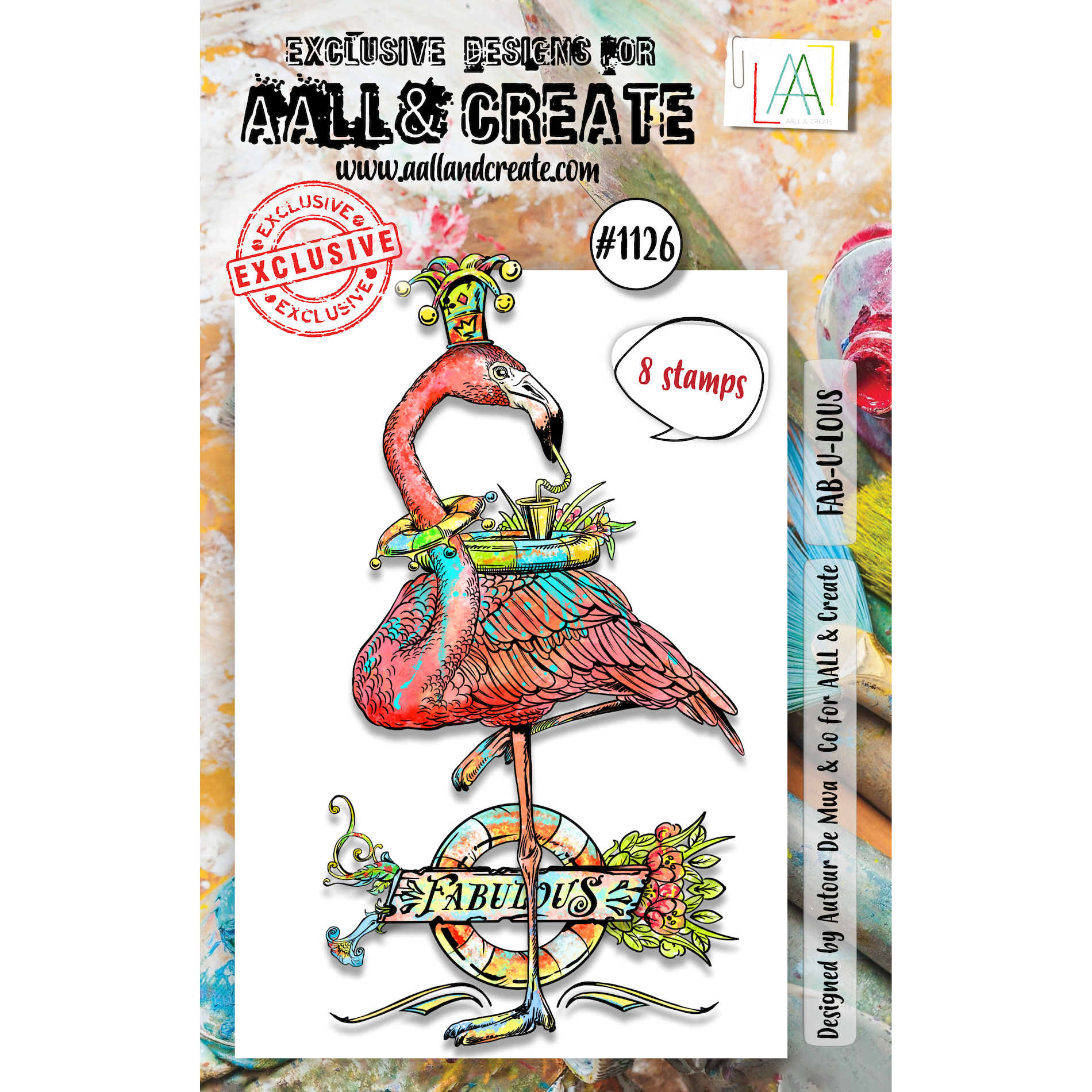 AALL & Create FAB-U-LOUS A7 Clear Stamps 1126