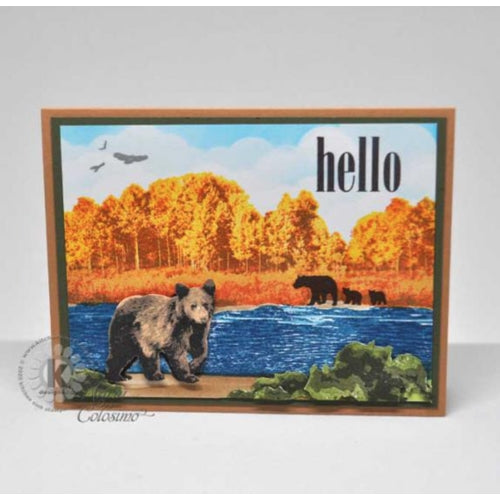 Kitchen Sink Stamps Bear In The Woods kss071*