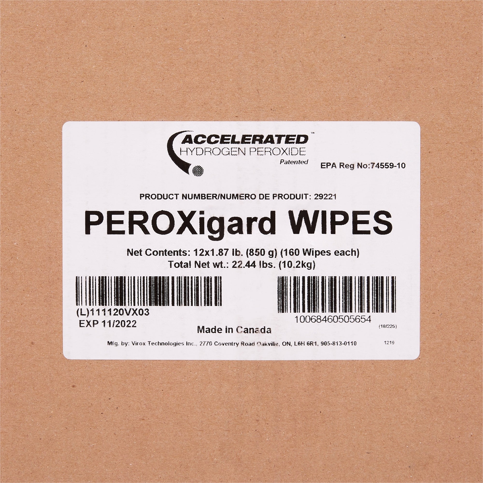 McKesson Hydrogen Peroxide Surface Disinfectant Wipes (1920 Units)