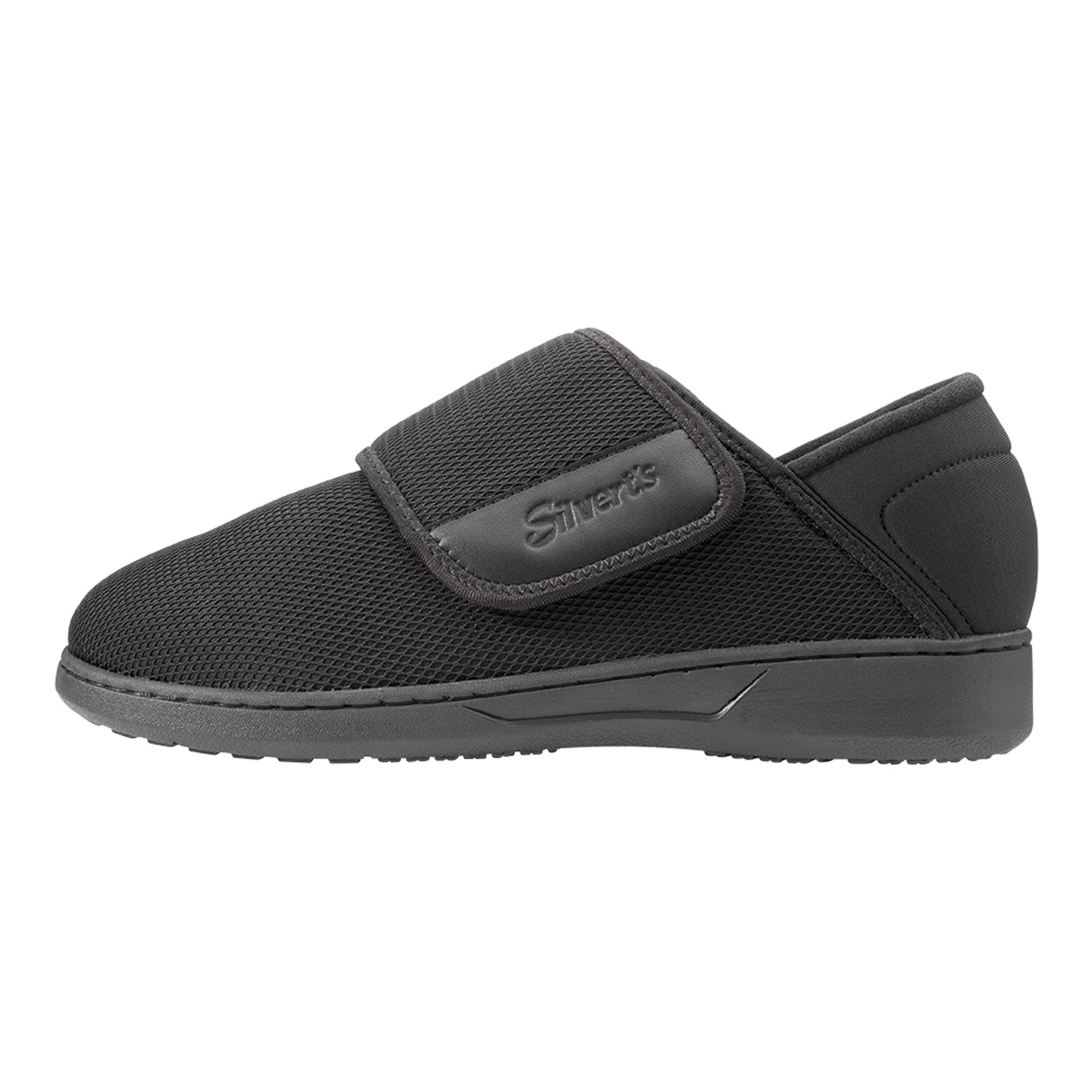 Silverts? Comfort Steps Hook and Loop Closure Shoe, Size 10, Black (1 Unit)