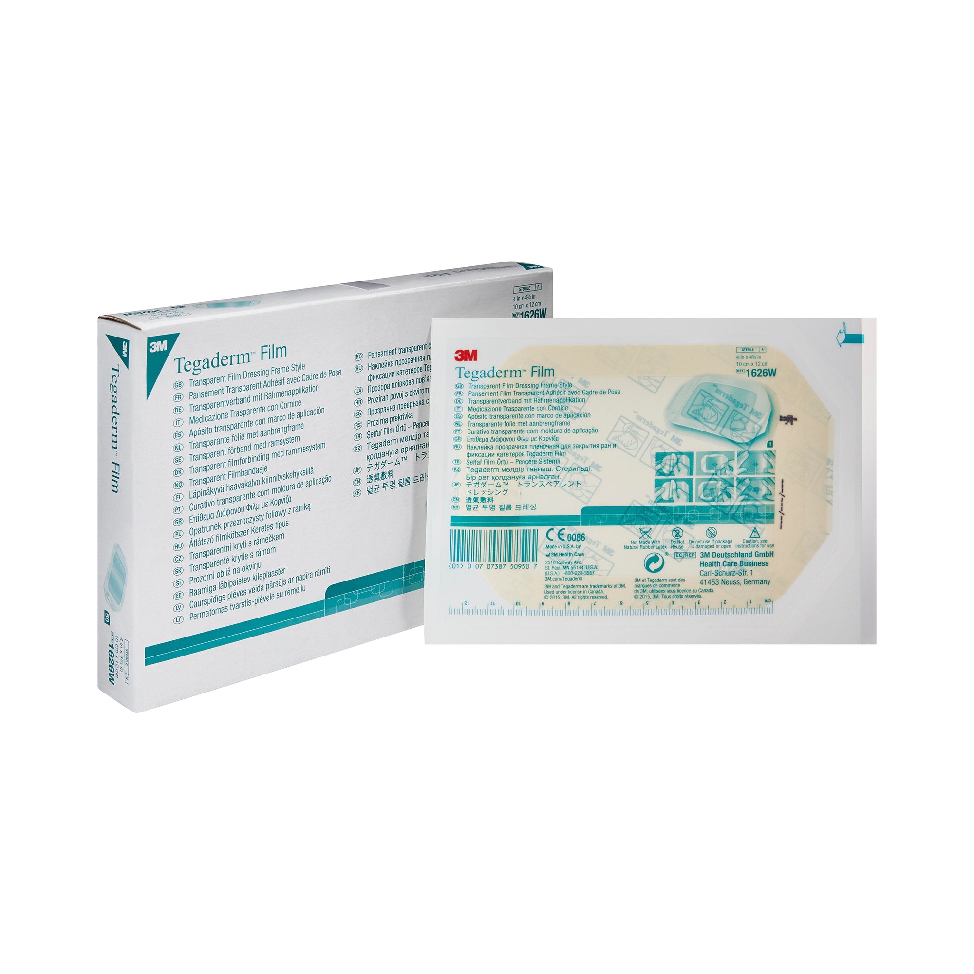 3M Tegaderm Transparent Film Dressing, 4x4-3/4