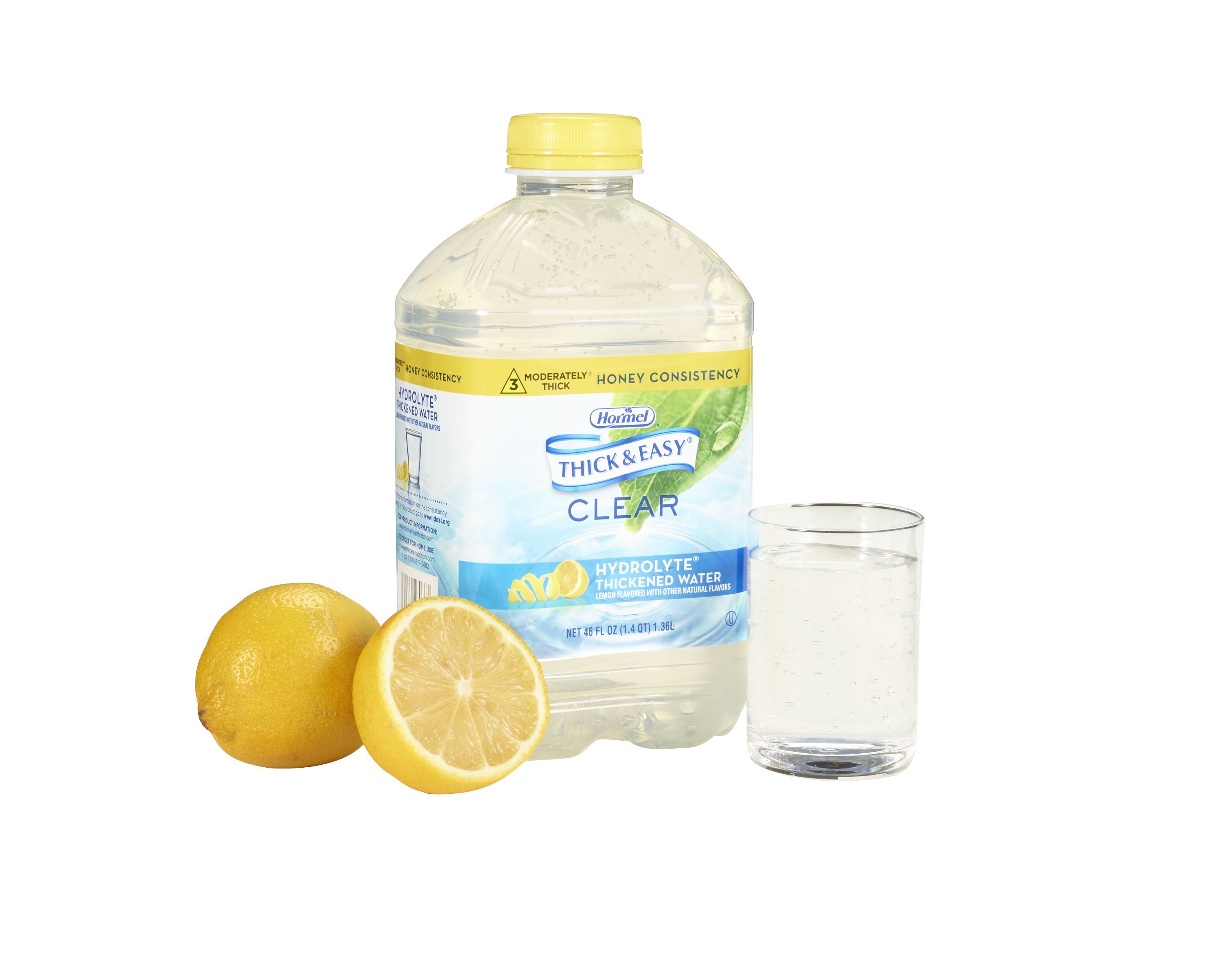 Thick & Easy? Hydrolyte? Lemon Flavored Thickened Water, 46 oz Bottle