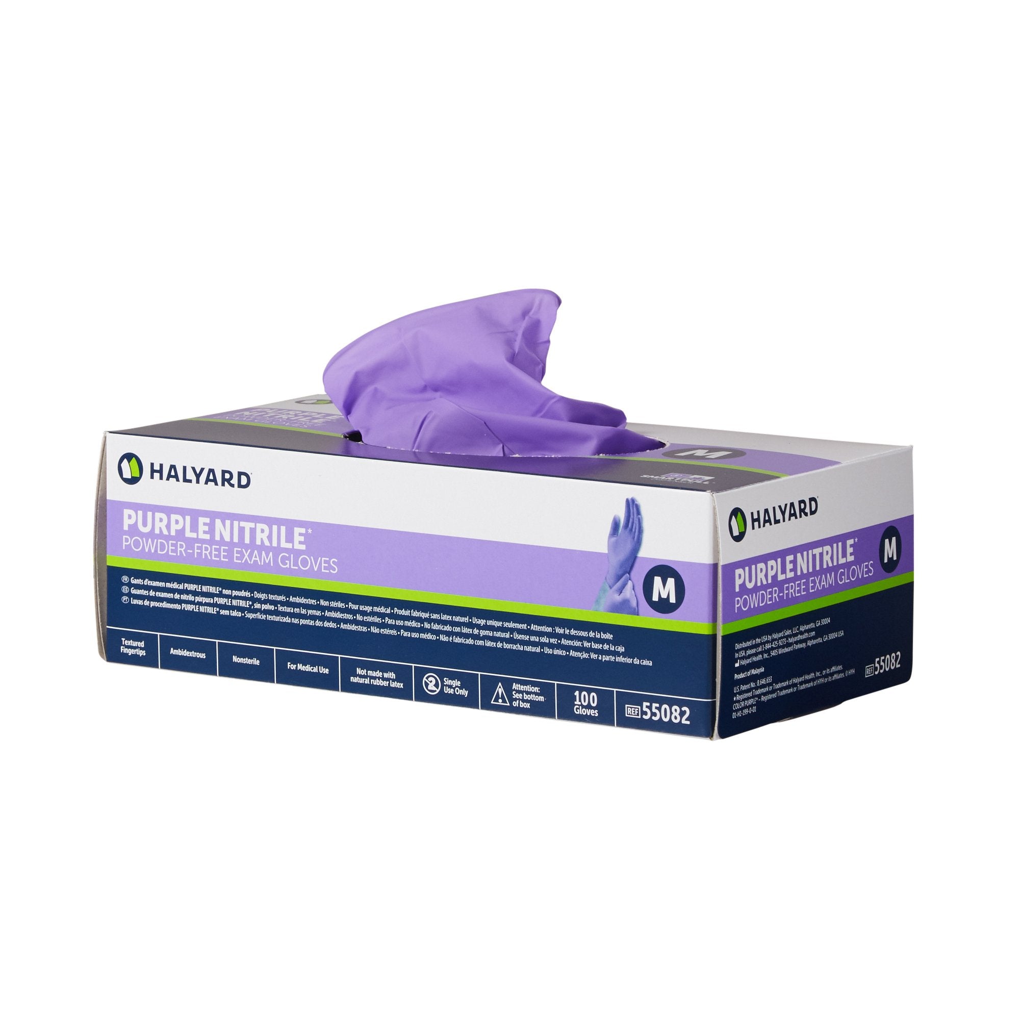 Purple Nitrile? Exam Gloves Medium Size - Chemo Tested, 100 Pack