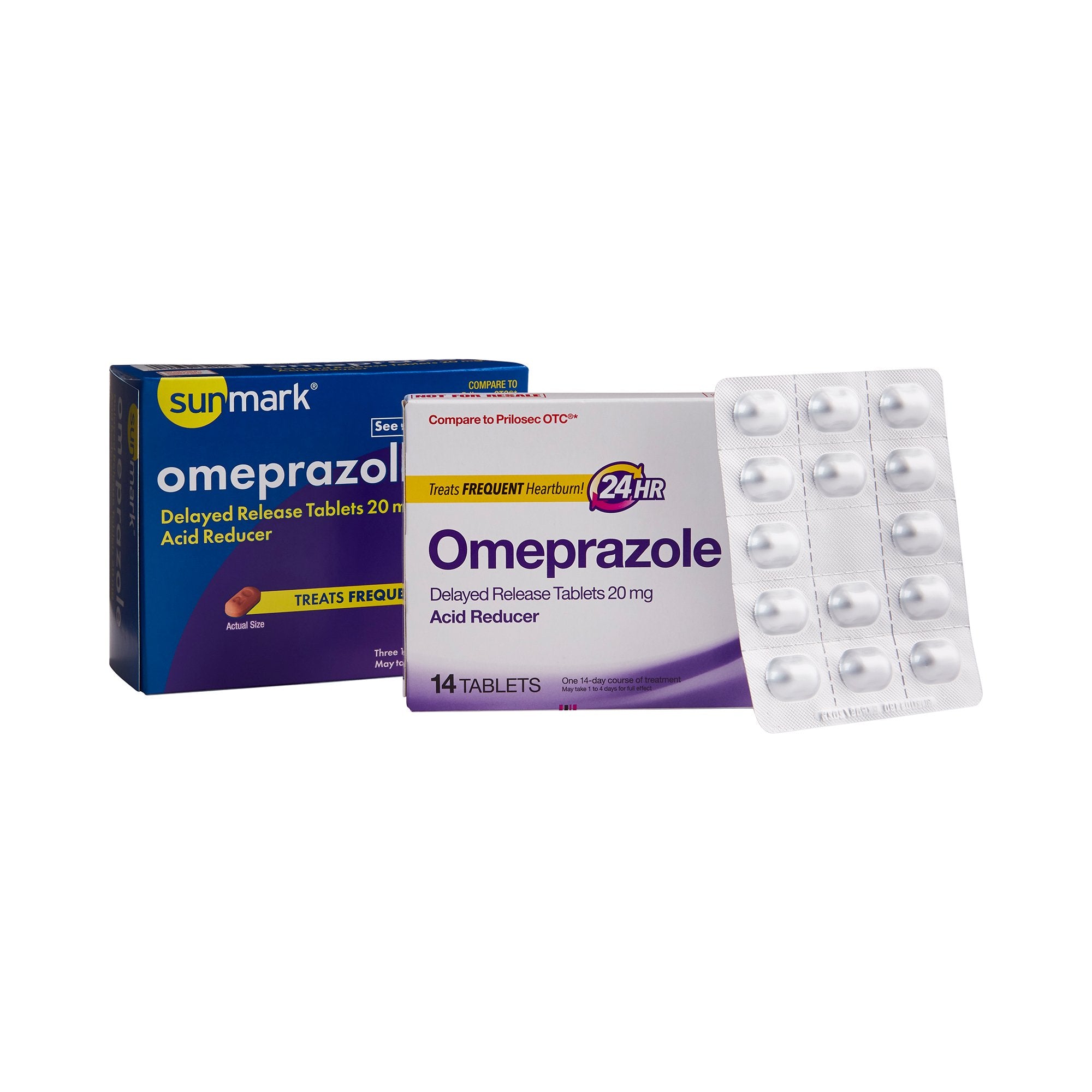 Sunmark? Omeprazole 20mg Delayed-Release Antacid, 42 Tablets