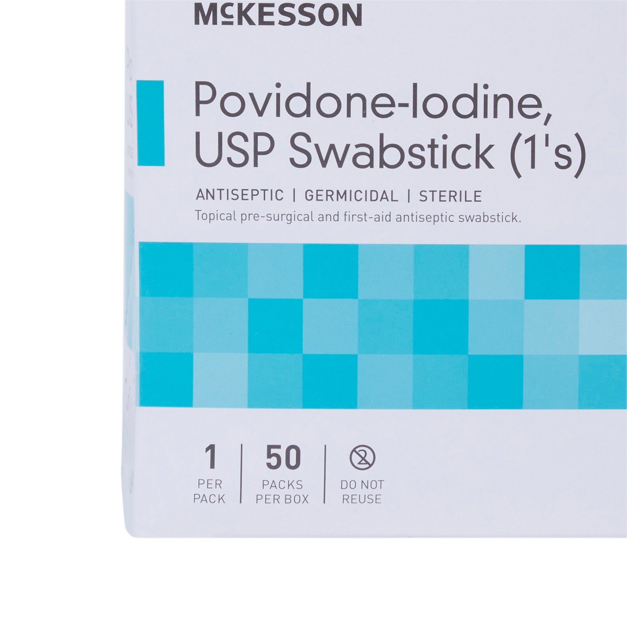 McKesson Povidone Iodine Swabsticks 10% - Antiseptic Prep, 500ct