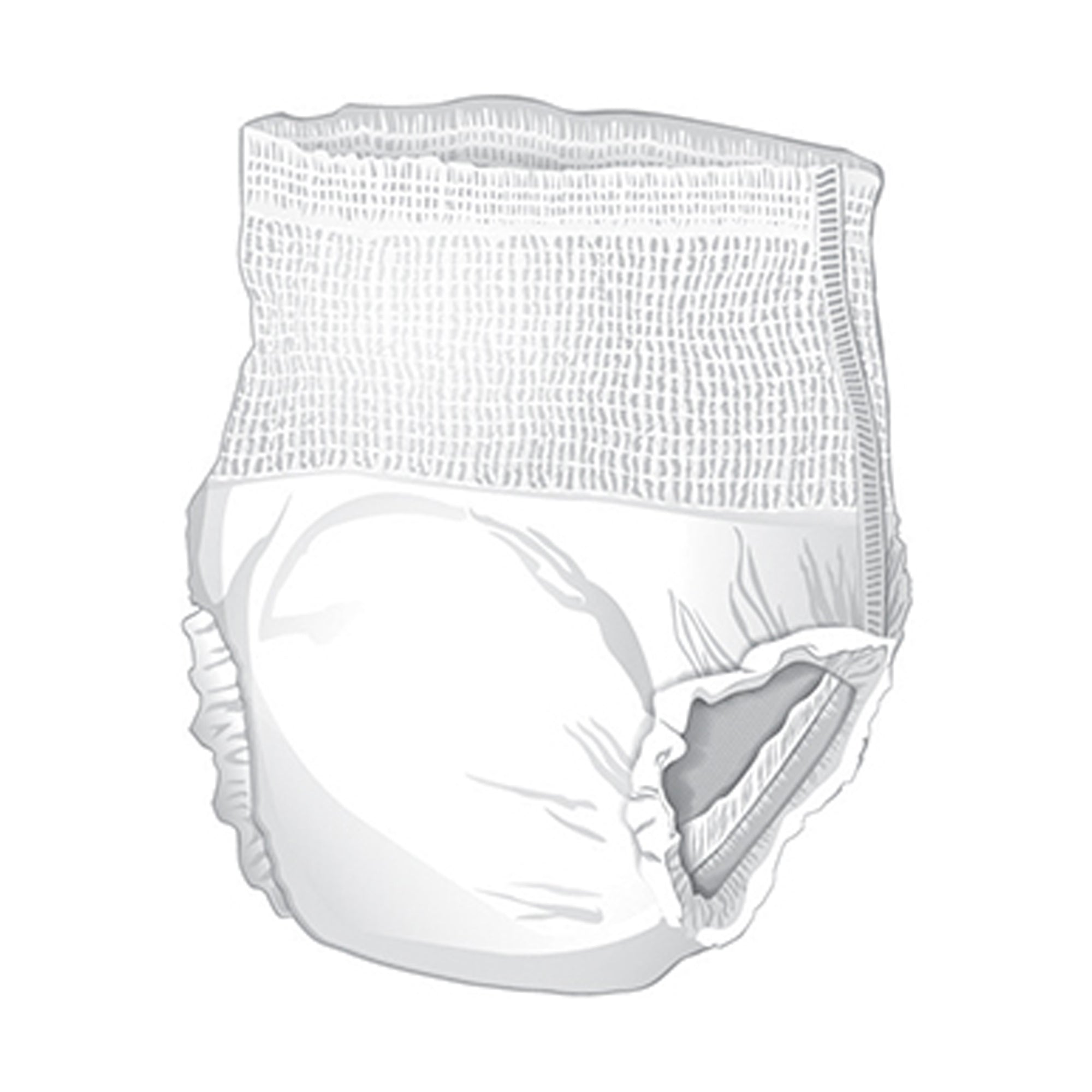 McKesson Large Absorbent Underwear - Super Moderate, 72-Pack for Adults