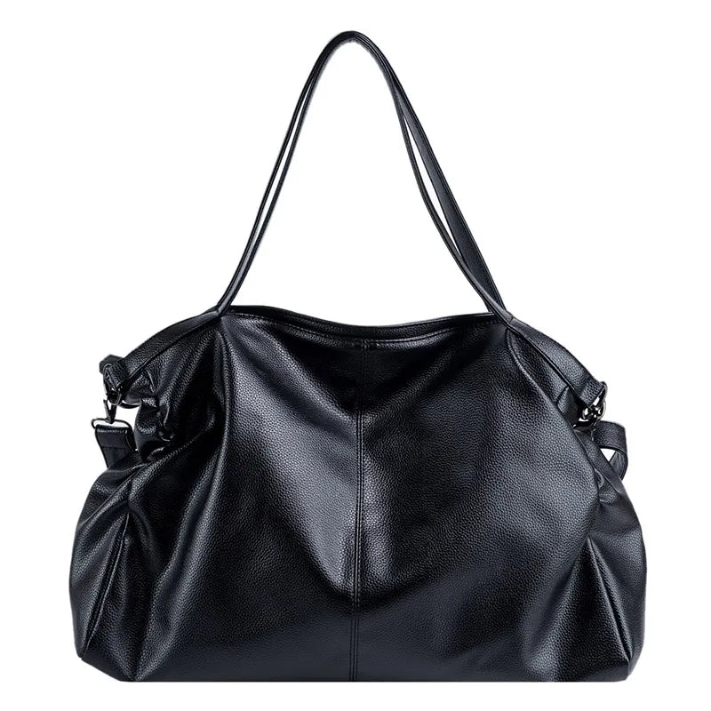 Large Capacity Tote Bag Hobo Shoulder Bags for Women Shopper Bag Travel Quality Soft Faux Leather Crossbody Handbags