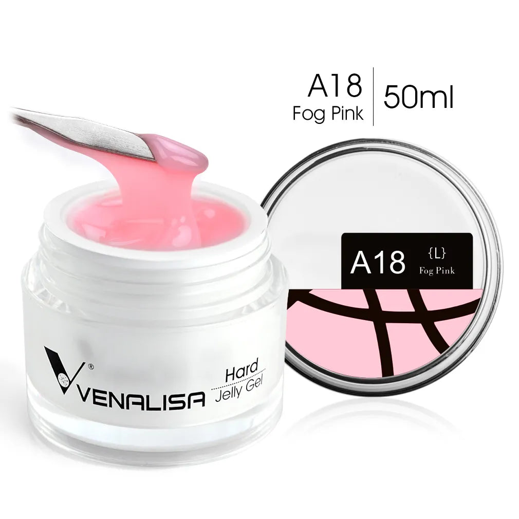 50ml Hard Jelly Nail Extension Gel Nail Builder Art French Nail Gum Clear Natural Color Soak Off UV Construction Gel