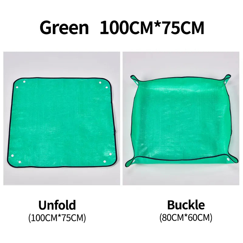 Planting Mat 50cm-100cm Gardening Potting Pad Foldable Garden Plant Flower Pot Transplanting Waterproof Mats